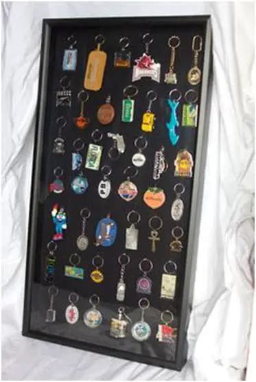 ThanksgivingFall 3 D Pins, Magnetic Pins, Necklaces, Refrigerator Magnets, Key Chains, Backpack Clips and Retractable Reel Badge Holder. . Jewelry displayed next to keychains and fridge magnets crossword